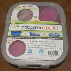 Eco Collapsible Meal Kit with Spork